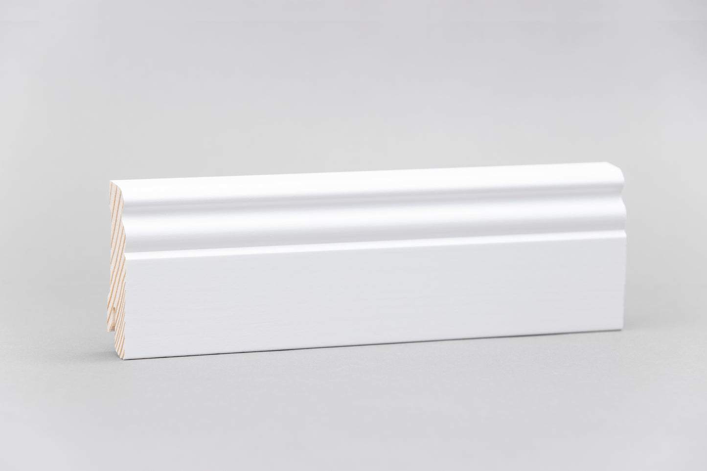 Sockelleiste Hamburger Profil Kiefer weiß 16 x 58 mm