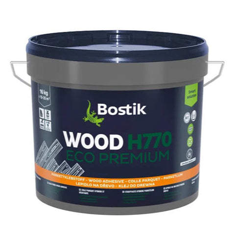 Der Bostik Wood H770 Eco Premium ist ein umweltfreundlicher, hochleistungsfähiger Parkettklebstoff für professionelle und anspruchsvolle Selbstverleger mit hervorragender Klebkraft und elastischer Verklebung.