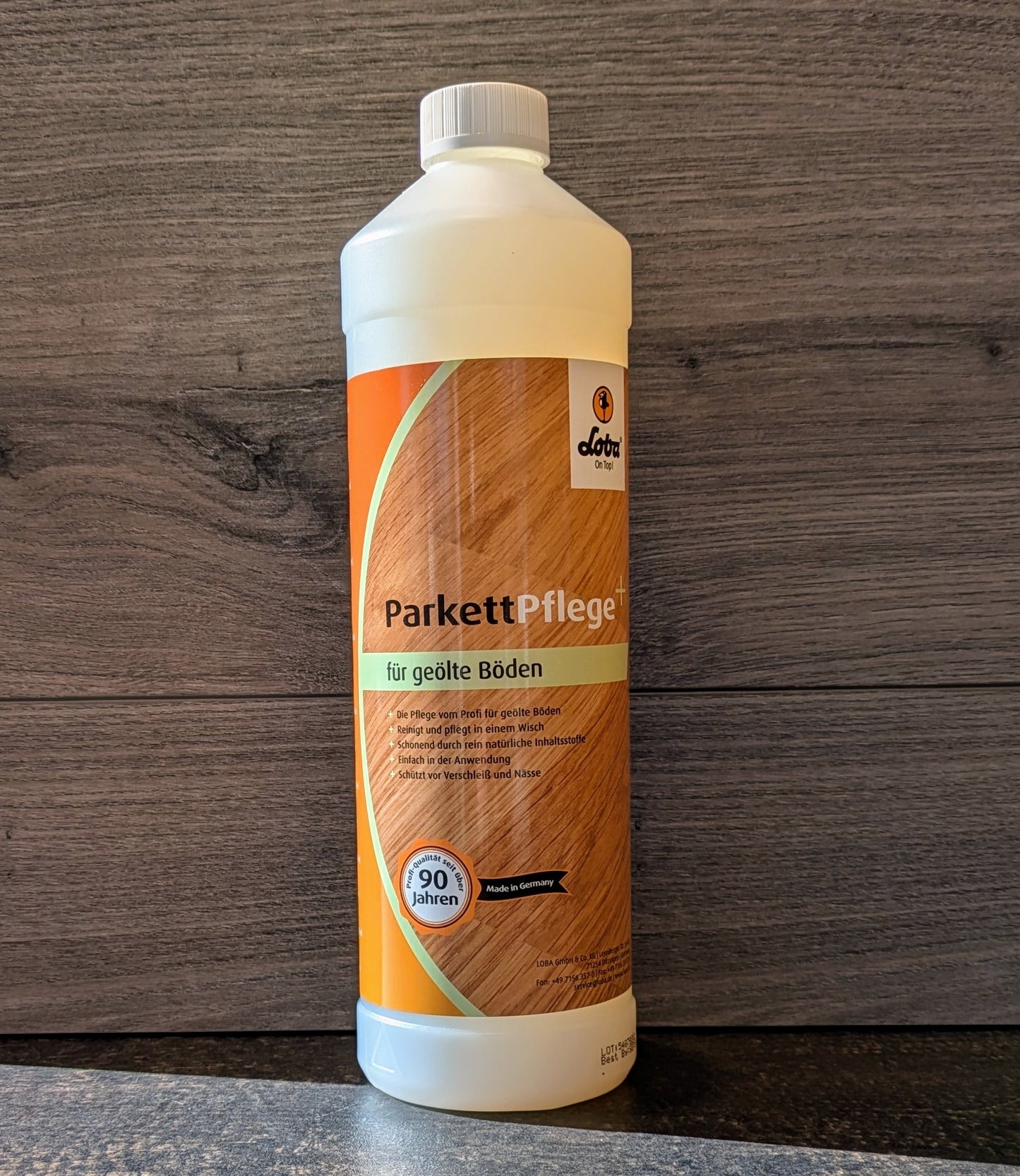 Pflegemittel ParkettPflege+ Speziell für geölte Holzböden - 1L