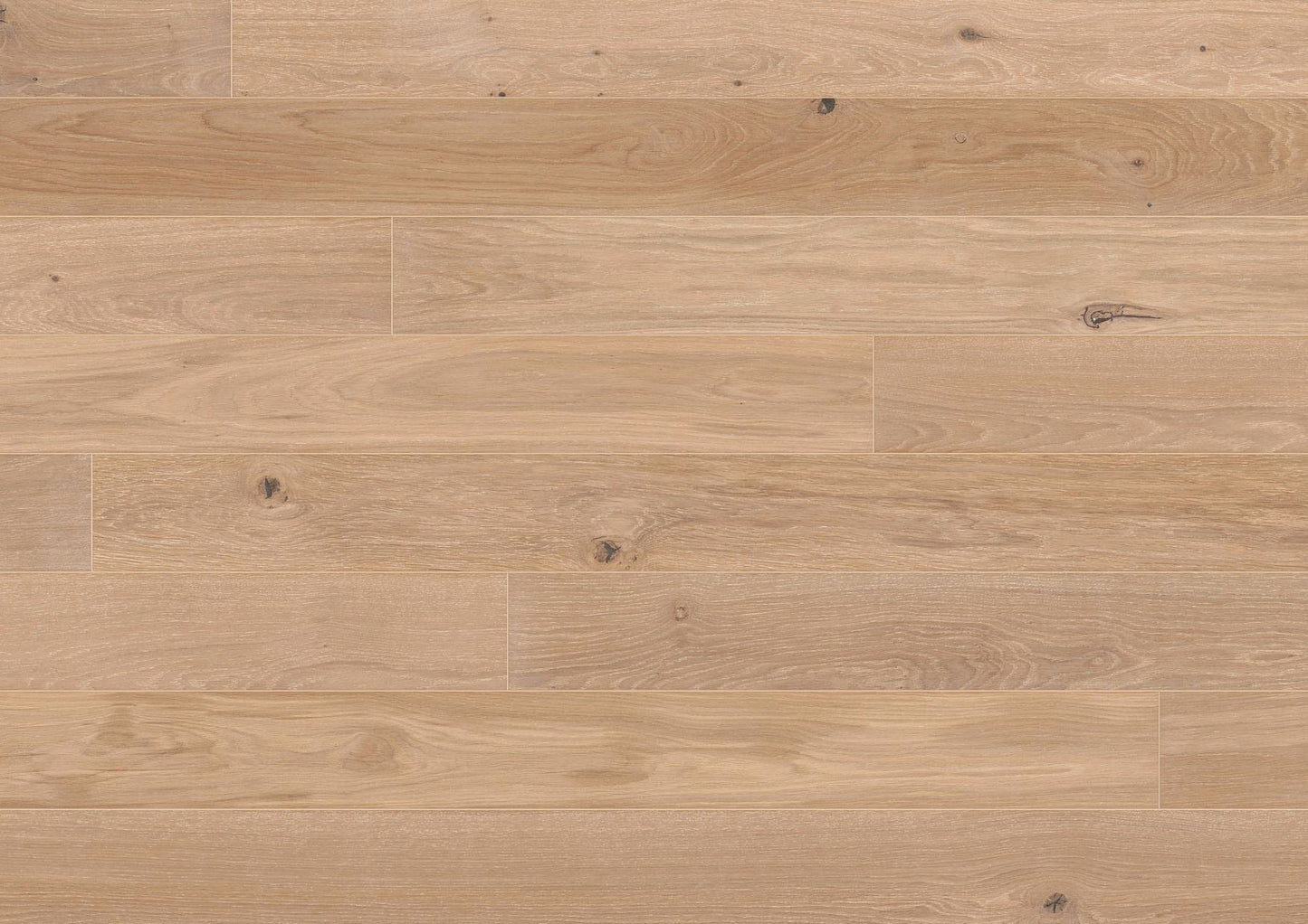 ter Hürne Fertigparkett Eiche Vario No. 1109 – Landhausdiele gebürstet und gekälkt, naturgeölte Oberfläche, 11 mm Stärke.