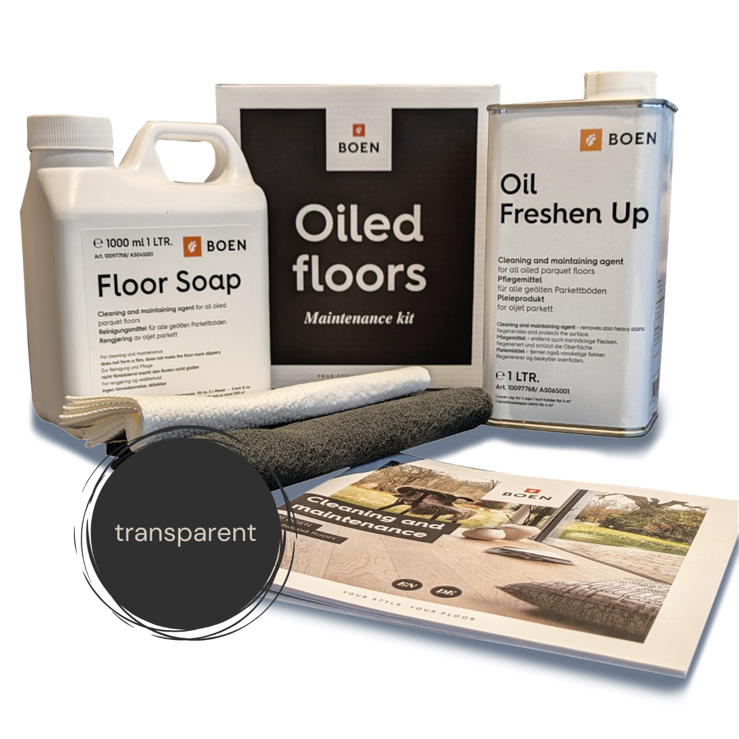 BOEN_Oiled_floors_Reinigungsset_für geölte Böden_1L_Set