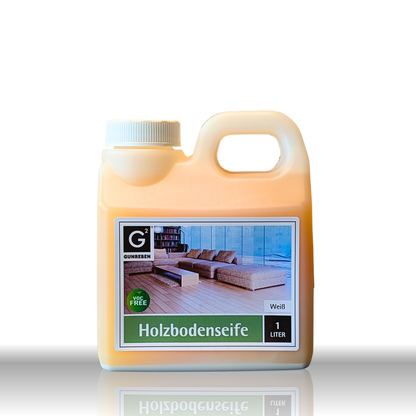Gunreben Holzbodenseife Weiß - Pflegemittel für geölte Holzböden - 1L