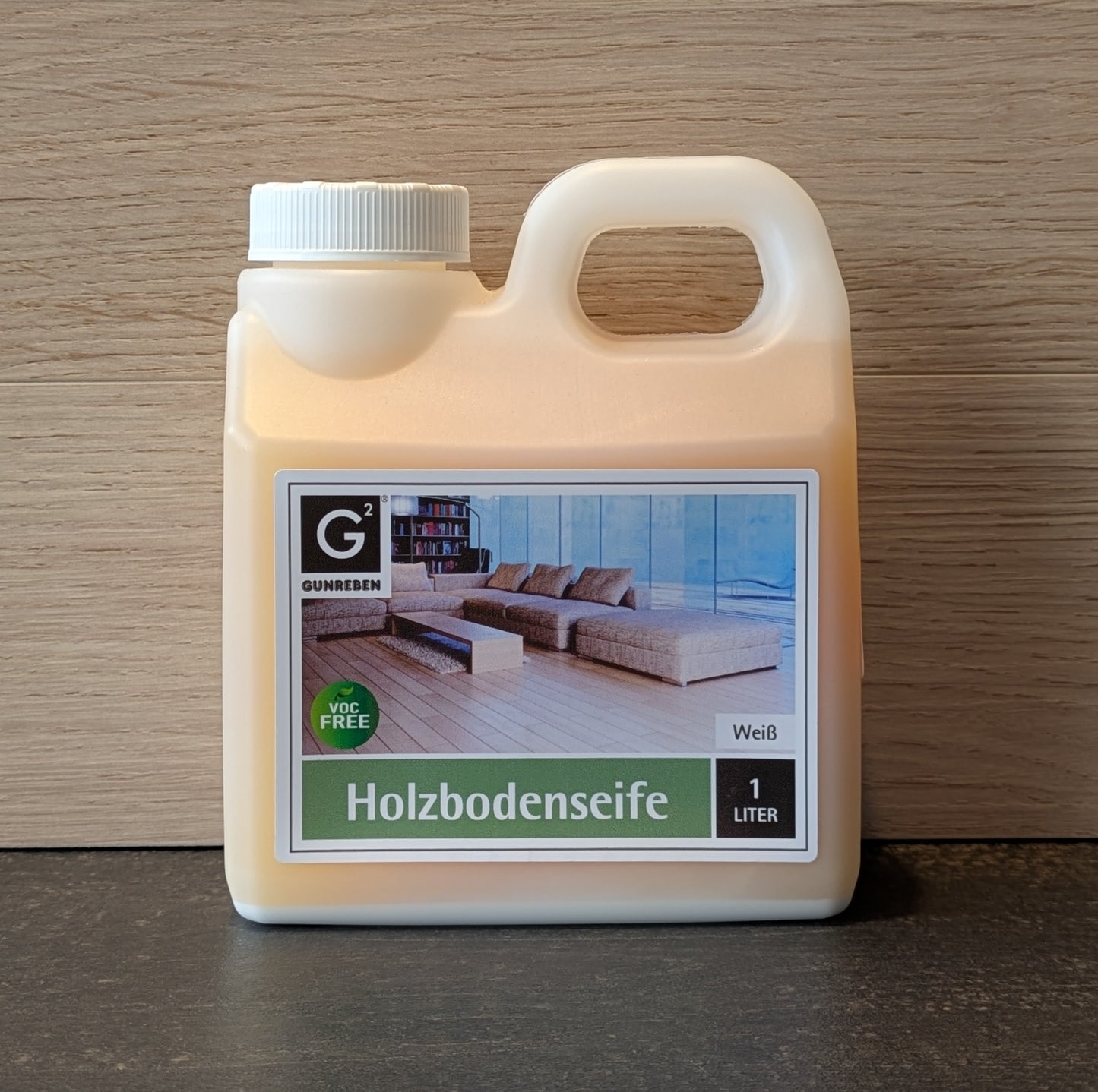 Holzbodenseife Weiß - Pflegemittel für geölte Holzböden - 1L