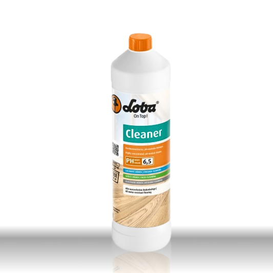 LOBA Cleaner 1 Liter Flasche – pH-neutrales Reinigungskonzentrat für versiegelte Parkett- und Korkböden.